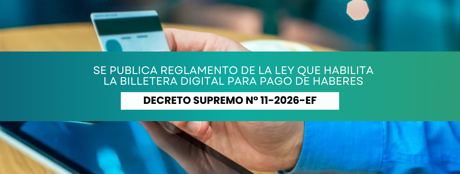 Se publica Reglamento de la Ley que habilita la billetera digital para percibir el pago de haberes
